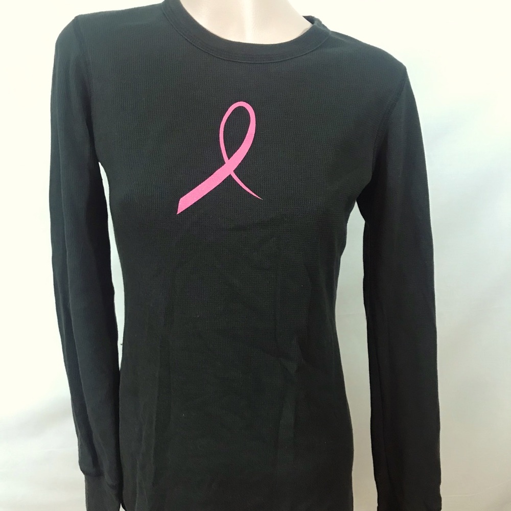 Share the care -breast cancer ribbon long sleeve M